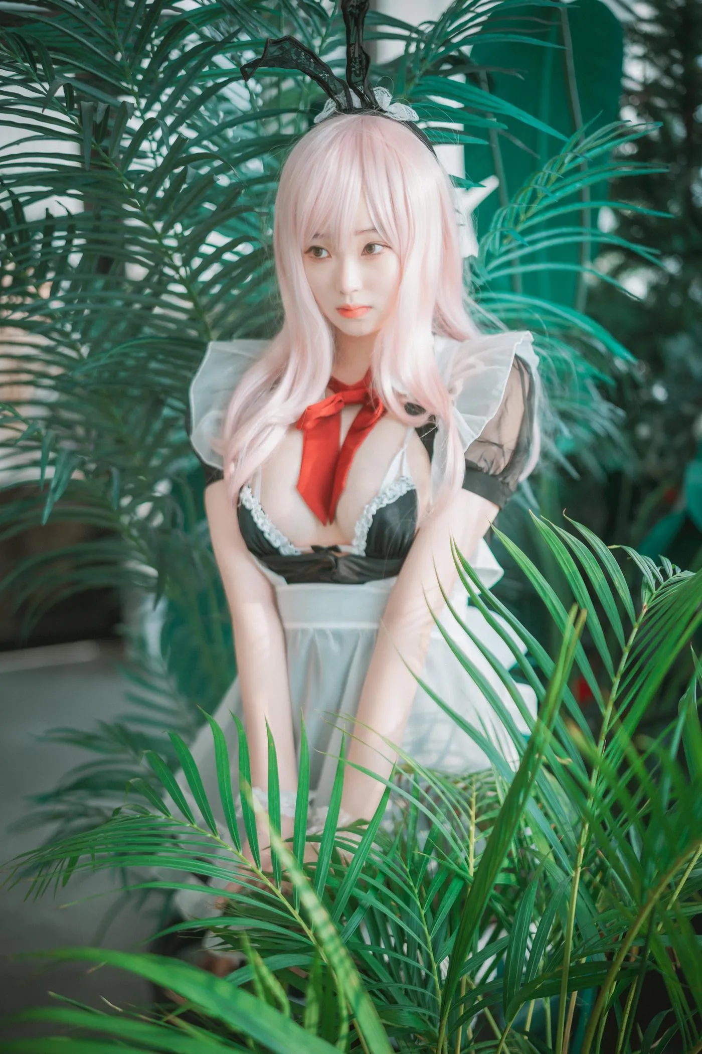 Bambi밤비 – NO.65 [DJAWA] Sheer Bunny Maid [51P]插图7